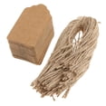 thumbnail image 3 of GUOOL 100pcs Christmas Gift Tag Wedding Kraft Paper Gift Lable Price Tags Brown, 3 of 8