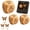 #3pcs, variant on Wooden Reading Decision Dice for Book Lovers Natural Wood Dice 6-Sided Reading Time Choice Maker Fun Stress Relief Art Exercise Classroom Must Haves Cool Desk Gadgets Gift Friendsbookish