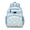 Sky-blue-1, variant on Yellow Retro Daisy Backpack - Waterproof Lightweight Book Bag with Multiple Pockets for Daily Commute