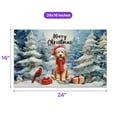 thumbnail image 5 of Merry Christmas Goldendoodle Enjoys Woofmas Winter Xmas Holiday Doormat Doodle Dog Lover Gifts Idea Indoor Outdoor Welcome Mat - 02022, 5 of 5