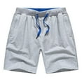 thumbnail image 7 of LYMAYTER Sweat Shorts for Men Solid Color Cotton Runing Shorts Classic Versatile Athletic Shorts M-6XL, 7 of 7