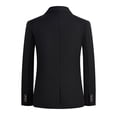 thumbnail image 4 of ETHAN Boys Suit 4 Piece Slim Fit Suit for Wedding Formal Wear Ring Bearer Outfit Jacket and Pants Black Size 4, 4 of 7