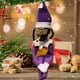 thumbnail image 3 of Snoop On The Stoop Christmas Elf Doll Fieltro Resina Muñecas Juguete Adorno (C) Púrpura, 3 of 5