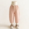thumbnail image 7 of Tiijoy Baby Minimalist Striped Pants Daily Cotton Loose Elastic Waist Trousers, Sizes 3-4, 7 of 7