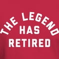 thumbnail image 3 of CafePress - The Legend Has Retired Dark T Shirt - Men's Classic Graphic Cotton T-Shirt, 3 of 4