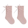 thumbnail image 2 of RFQWOVSR Baby Girls' Ruffle Bow Knee High Socks with Non-Slip Design, 2 of 6