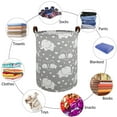 thumbnail image 5 of Laundry Hamper, Collapsible Laundry Basket Dorm, Baby Laundry Basket, Large Laundry Hamper Waterproof with Leather Handle for Dirty Clothes, Kids Toys, Bedroom, Bathroom, 5 of 7