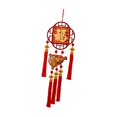 thumbnail image 2 of Decoración de año Nuevo 2026 con personajes Fu, suministros para fiestas con borlas, adorno decorativo de para año Nuevo ., 2 of 9