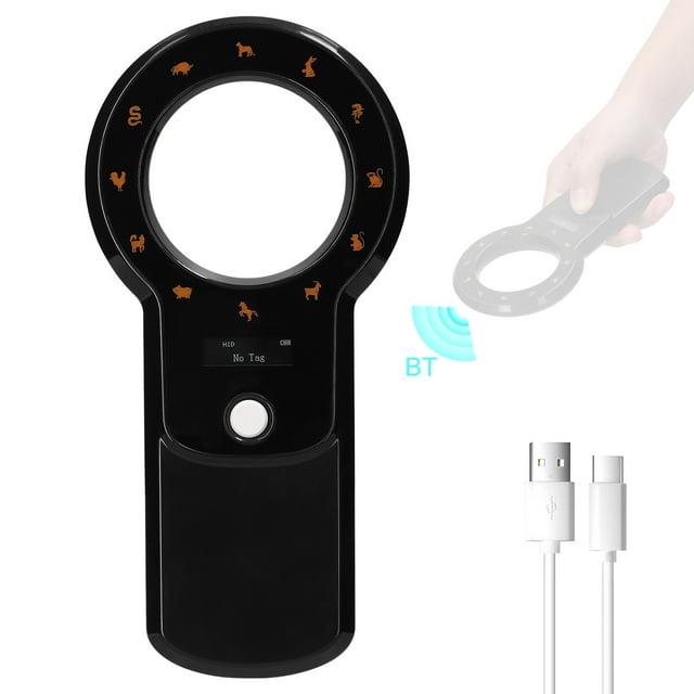 Yeacher Wireless Bluetooth Microchip Scanner With USB 2.4G Connectivity