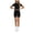 Black^vXZ, variant on QGJZVUNL 2 Piece Sets for Women Summer Clothes Crop Short Sleeve Tops and Drawstring Shorts Workout Set Size M
