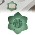 thumbnail image 3 of 1 Pcs Soap Draining Tray Dish, Flexible Non-Slip Silicone Soap Dish,Lotus Flowers Soap Dish with Drain for Kitchen Bathroom Shower Bathtub Counter, 3 of 9