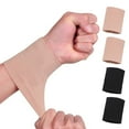 thumbnail image 1 of Wrist Compression Sleeve (4PCS), Soft Wrist Support Brace Wrist Bands for Tendonitis, Arthritis, Sprains Pain Relief, Elastic Carpal Tunnel Wraps Protector for Fitness, Sport, Weightlifting, Typing, 1 of 7
