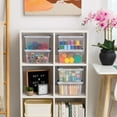 thumbnail image 2 of IRIS 4.3 Qt. Plastic Storage Bins with Lids, Clear Containers, Latching Totes 6Pk, 2 of 12