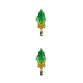 thumbnail image 2 of yingyy 1/2/3/5 Fish Lure Artificial Bait 8cm Workmanship Compact Size Multicolored Professional Exquisite Sweet Gift Rotating Green-yellow 2PCS, 2 of 6