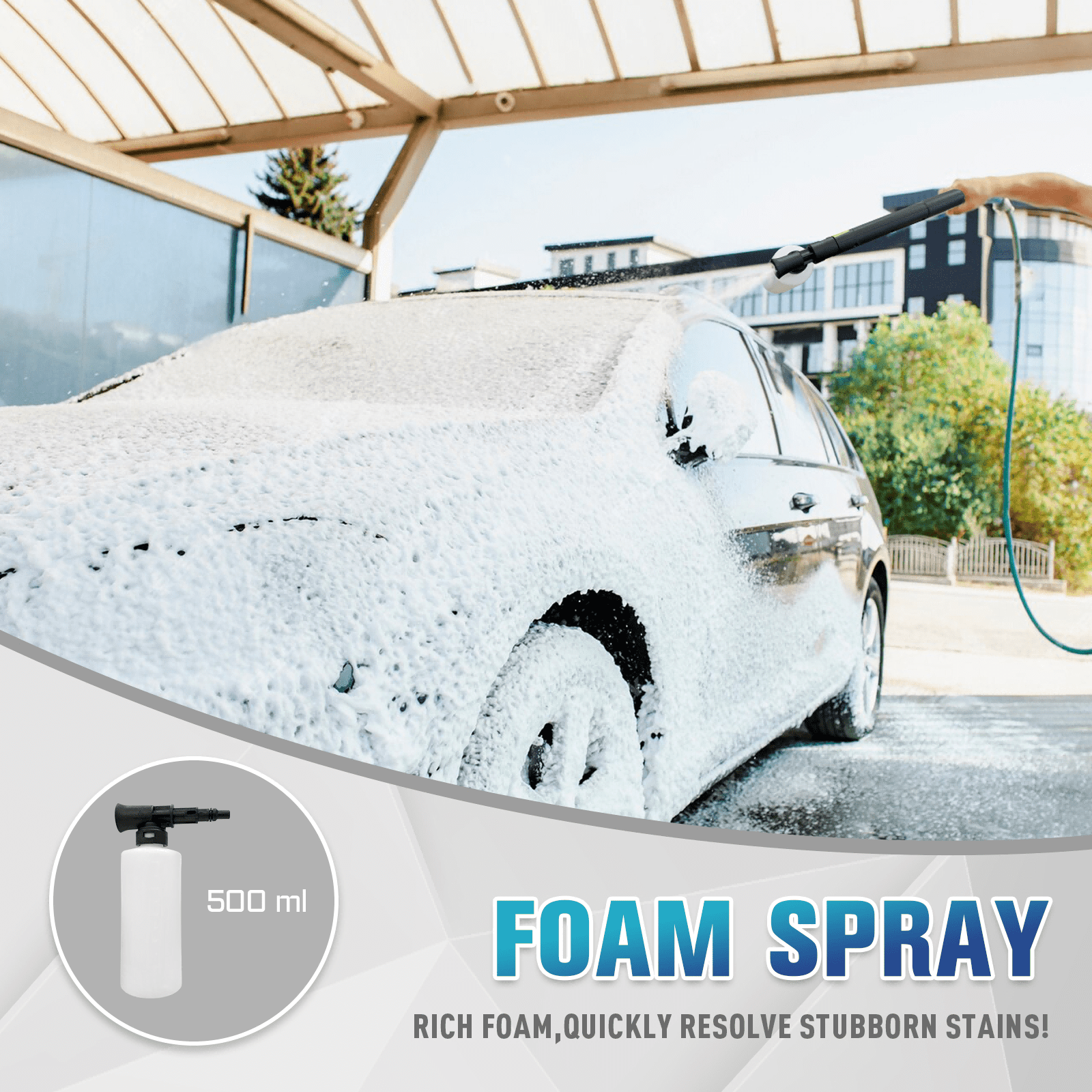 Pressure Washer 5000PSI 3.6GPM Power Washer with 4 Quick Connect Nozzles,Inlet Hose & Filter, Foam Cannon for Cars/Fences/Driveways Cleaning