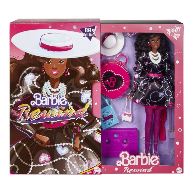 Barbie Rewind '80s Edition Collectible Doll with Sophisticated Dress &  Pearly Accessories 