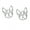 Silver, variant on French Bulldog Dog Earrings for Women Frenchie Love Puppy 14KT Gold Plated Stainless Steel Stud Ginger Lyne