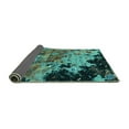 thumbnail image 2 of Ahgly Company Indoor Rectangle Oriental Turquoise Blue Industrial Area Rugs, 3' x 5', 2 of 4