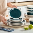 thumbnail image 7 of vancasso, Series ORI, 16-Piece Dinnerware Set, Stoneware Tableware Plate Set, Service for 4, Green, 7 of 7