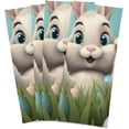 thumbnail image 2 of Easter Cute Rabbit Kitchen Dish Towel Set,Drying Kitchen Towels Tea Towels Gift Set for Drying Cleaning Cooking Baking 1Pcs Wash cloth, 2 of 7