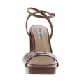 thumbnail image 6 of Steve Madden Camaron Dark Cognac Ankle Strap Squared Open Toe Platform Sandals (Dark Cognac, 8), 6 of 6