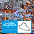 thumbnail image 4 of MasteelfCA 40pcs Triangle Rings Buckles V- Rings Connectors Trampoline Buckles Webbing Bag Handbag Clasp for Trampoline Replacement Repair, 4 of 8