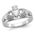 thumbnail image 1 of Ladies Claddagh Ring in Polished 14K White Gold, 1 of 5