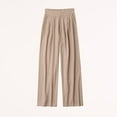 thumbnail image 2 of HLSOHJP Women's High Waisted Pants Linen Casual Pants Long Palazzo Wide Leg Soft Comfy Beach Summer Trousers, 2 of 4