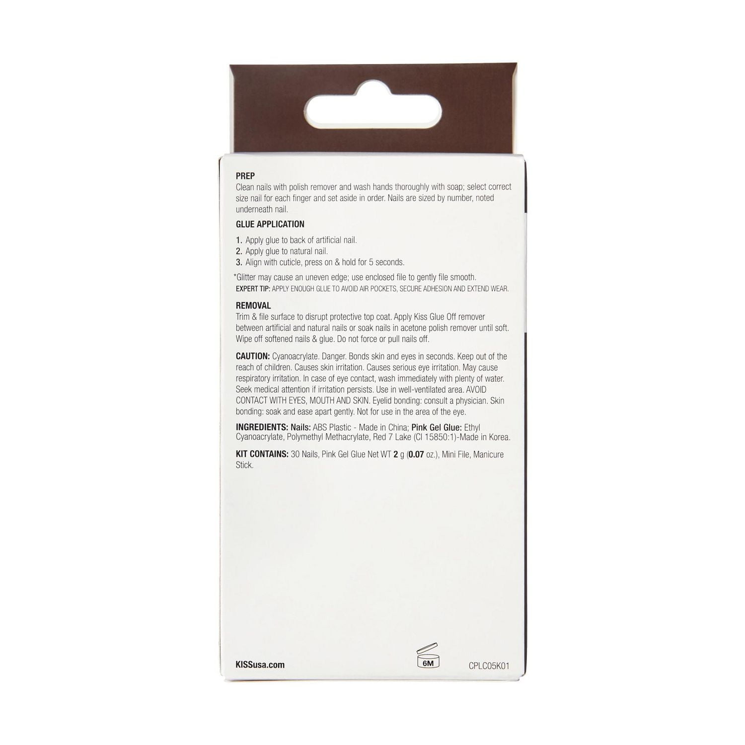 KISS Classy Nails Premium - Faux ongles - Superbe - Carré - Long - 30 pièces KISS Classy Nails Premium