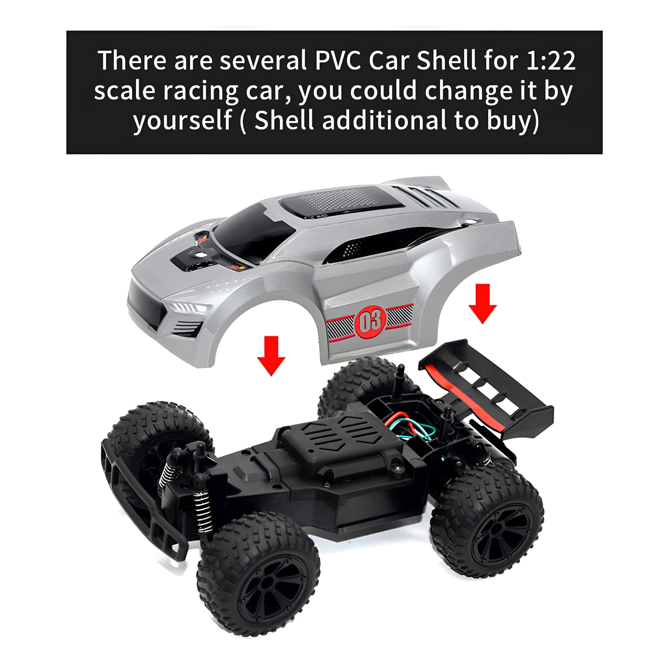 BESTSKY Remote Control Car - 2.4GHz High Speed Rc Cars,Offroad Hobby Rc Racing Car Led Fast And The Furious Cars 1 24 Scale