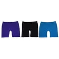 thumbnail image 3 of Gilbin’s Little Girls Seamless Bike Shorts for Sports, Dance, Play or Under Skirts, 3 Pack Blue (Medium), 3 of 8