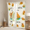 thumbnail image 3 of Erosebridal Animal Capybaras With Fruit Orange Blackout Curtains Set of 2 (52x84 Each) For Boys Girls,Who Love Capybara Window Curtains For Kids,Ultra Soft Home Decor, 3 of 6