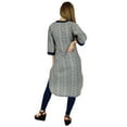 thumbnail image 4 of Bimba Women Kurta Kurti 3/4 Sleeve Formal Casual Cotton Tunic Indian Blouse, 4 of 7