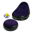 thumbnail image 1 of Abbracc Inflatable Lounge Chair with Foot Stool Couch for Bedroom Backyard Farmhouse, 1 of 9