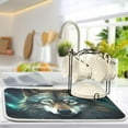 thumbnail image 5 of Wolf Dish Drying Mat, Absorbent Microfiber Pad Protector For Kitchen Counter Top Mat Dish Drainboard 16x18in Home Decor, 5 of 7