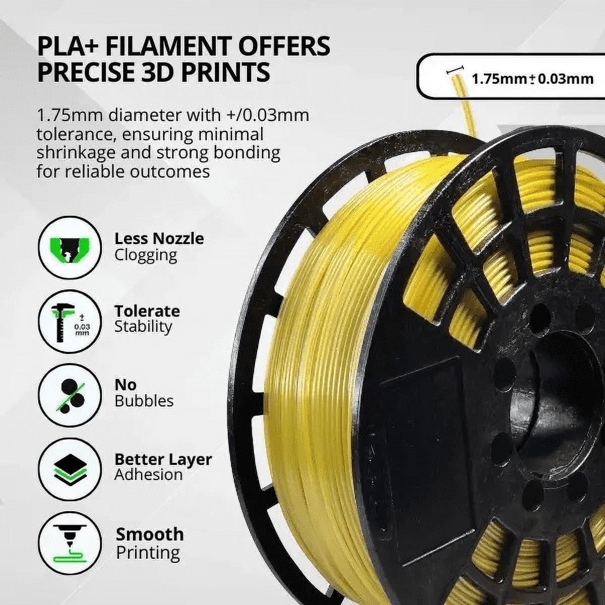 IIID MAX | Gold PLA Plus Filament | 1kg - 1.75mm