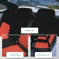 thumbnail image 2 of For 2016-2024 Honda Civic FH Group Neoprene Custom Fit Car Seat Covers Waterproof  - Rear Red, 2 of 4