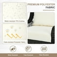 thumbnail image 6 of BPS 23x26 Inch Outdoor Deep Seat Cushion Set, Waterproof Patio Furniture Cushions with Adjustable Straps & Removable Cover for Patio, Deck, or Garden, Set of 2, Ivory White, 6 of 7
