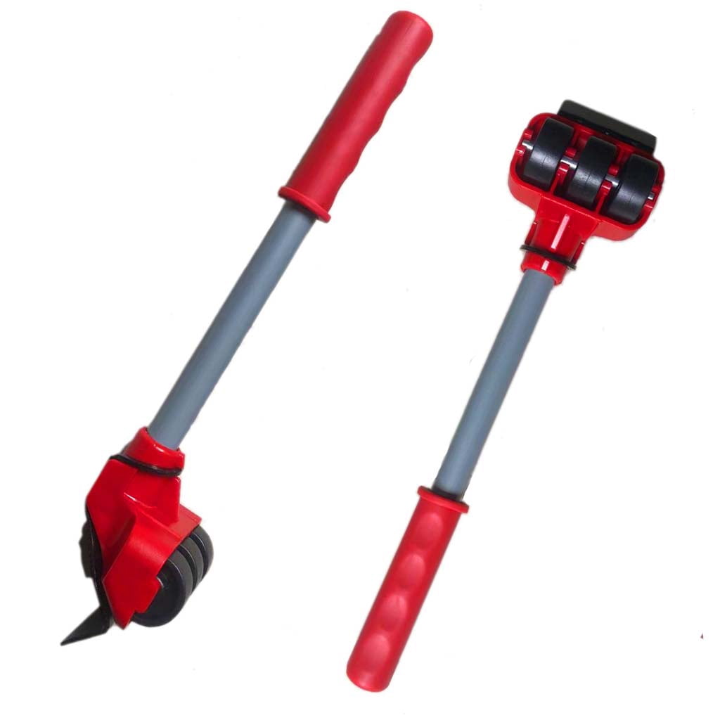 Furniture Mover Tool Heavy Stuffs Transport Lifter 4 Wheeled Mover Roller Bar