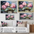 thumbnail image 4 of Designart "Lotus Pond China Art painting I" Chinese Floater Framed Canvas Wall Art, 4 of 7