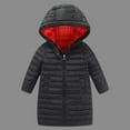 thumbnail image 2 of KPOPLK Kids Puffer Jacket Baby Boys Girls Dinosaur Winter Coats Toddler Bear Hoods Puffer Jacket Warm Padded Coats(9-10 Years,Black), 2 of 7