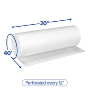 Walmart White Foam Cushion Roll, 20 x 40, Perforated for Quick Tear-Off