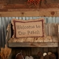 thumbnail image 3 of VHC Brands Landon Fall Holiday Throw Pillow, Welcome Patch, 3 of 7