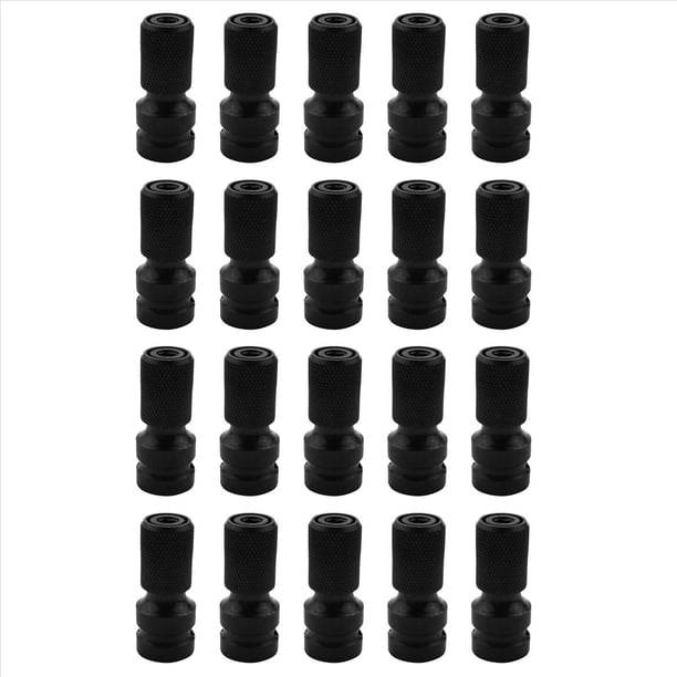 20piezas 1/2 Pulgada Cuadrada A 1/4 Pulgada Llave de Trinquete Hexagonal Llave Adaptadora Juego de Llaves Inglesas Convertidor de Conducir Herramienta de