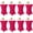 Fushia, variant on 8 Pack Cocktail Table Covers 32x43 Inch Fitted Stretch Spandex Square Corners White Table Cover High Top Cocktail Round Tablecloth for Party, Wedding, Birthday, Banquet(White)