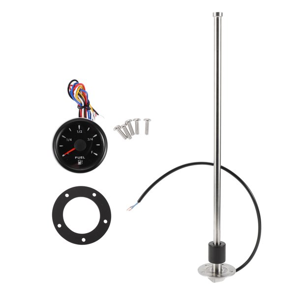 Kit de unidad de envío de combustible y medidor Unique Bargains de 18.7" Unidad de envío de combustible marino de metal 1 juego 0-190 Ohm
