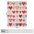 thumbnail image 4 of COMIO Heart Blanket Mothers Day Love Soft Throw Blanket Red Heart-Shaped Warm Lightweight Travel Plush Blanket Valentine's Day Romantic Decor Blanket Gifts for Mom Couple Family, 4 of 6