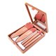 thumbnail image 2 of Juego de 5 pinceles de maquillaje portátiles, multifunción, sueltos, con espejo, para rubor, herramientas de belleza, 2 of 6