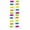 Multicolor B, variant on PPgejGEK Slipper String Lights Battery Powered LED Summer Theme Decoration for Patio Beach Bedroom Party 160cm/300cm Length