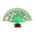 thumbnail image 5 of Pebbuoy Folding Fan Vintage Style Floral Folding Hand Fan Elegant Performance Fan for Party Wedding Decoration, 5 of 7
